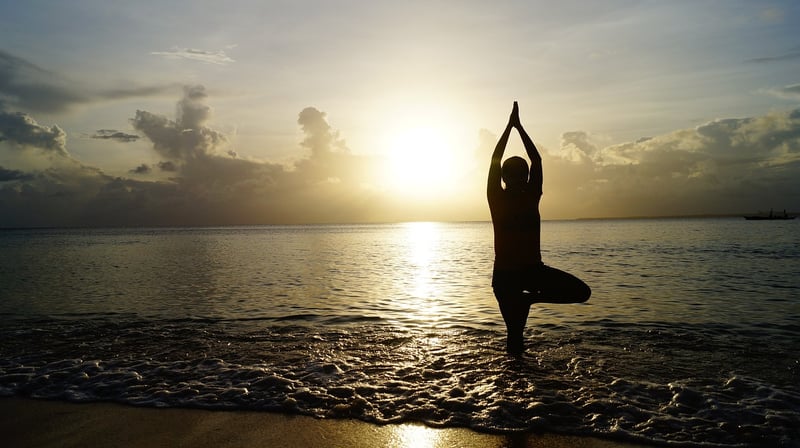 Beach yoga spots